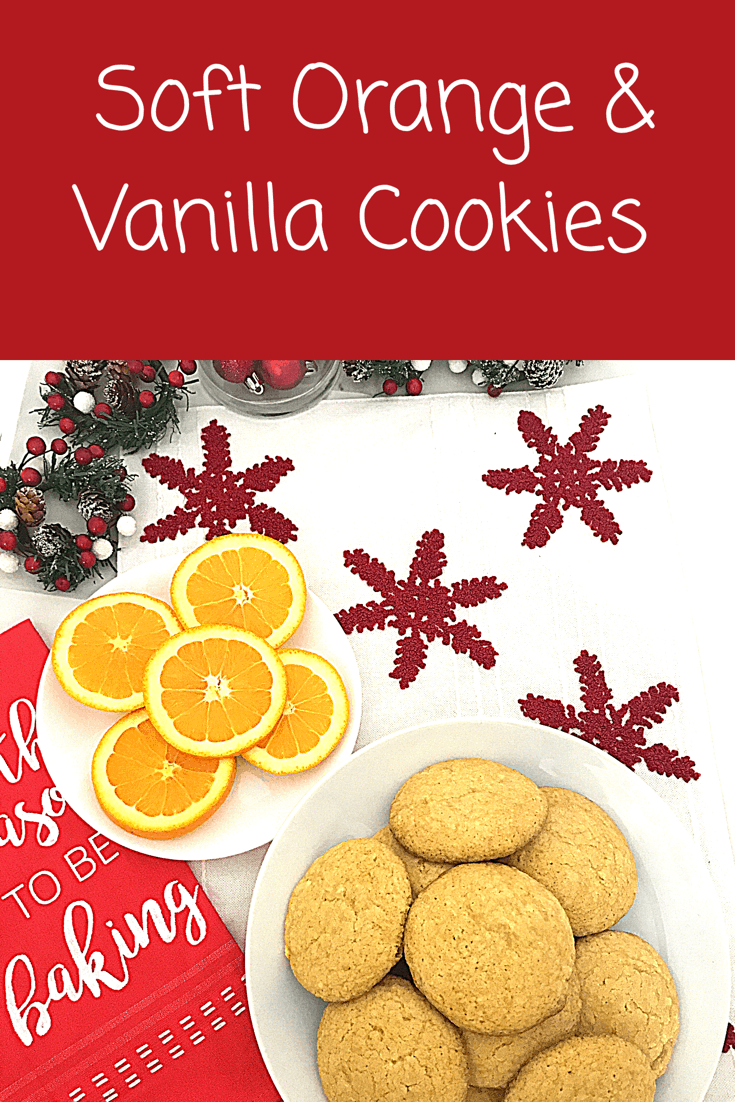 Soft Orange Vanilla Cookies  - Easy Christmas Cookies