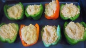 Stuffed peppers with cauliflower