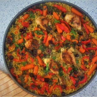 Chicken Orzo Bake or Tave me Kritharaqe
