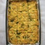 Albanian Shapkat or Spinach Corn Pie Casserole