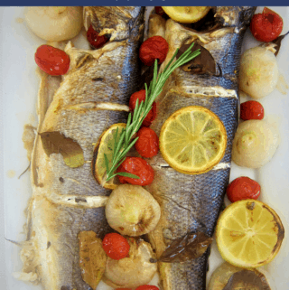 Baked Mediterranean Branzino (Sea-Bass)