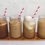 Frappé, Frappé with Milk, Frappé with Ice Cream and Frappuccino