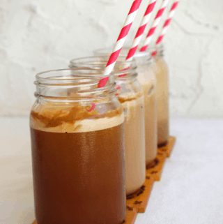 Homemade Frappe, Frappe with Milk, Frappe with Ice Cream and Frappuccino