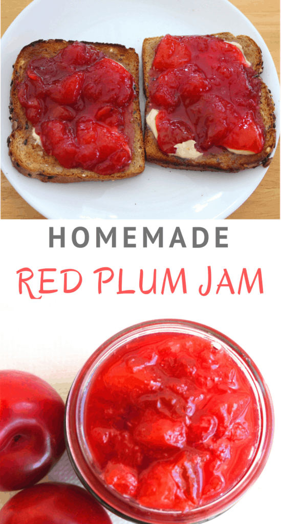Homemade Red Plum Jam [No Pectin] Mediterranean Latin Love Affair