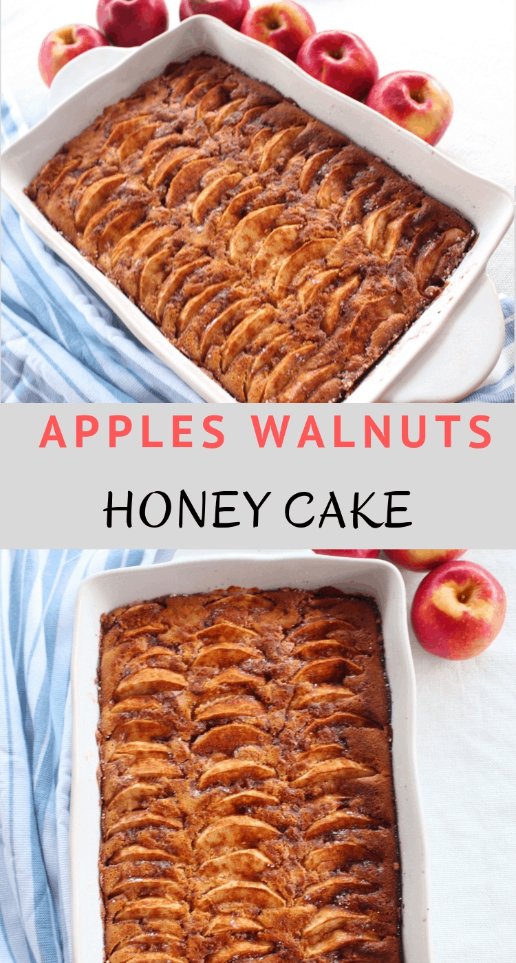Apples, Walnuts and Honey Cake - Best Fall Dessert. 