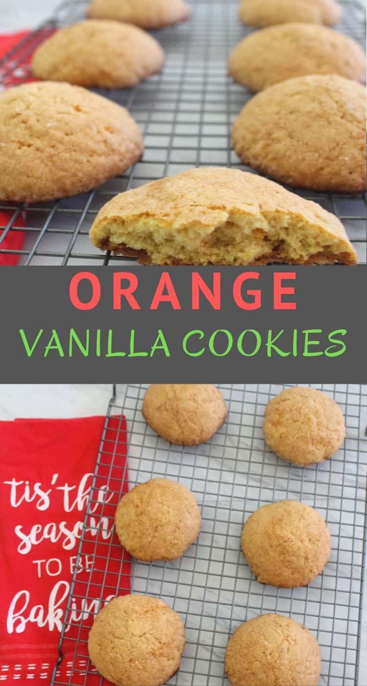 These homemade orange, vanilla cookies are so easy to make. The orange flavor makes these sugar cookies have that wow factor. These cookies are perfect holiday season cookies.