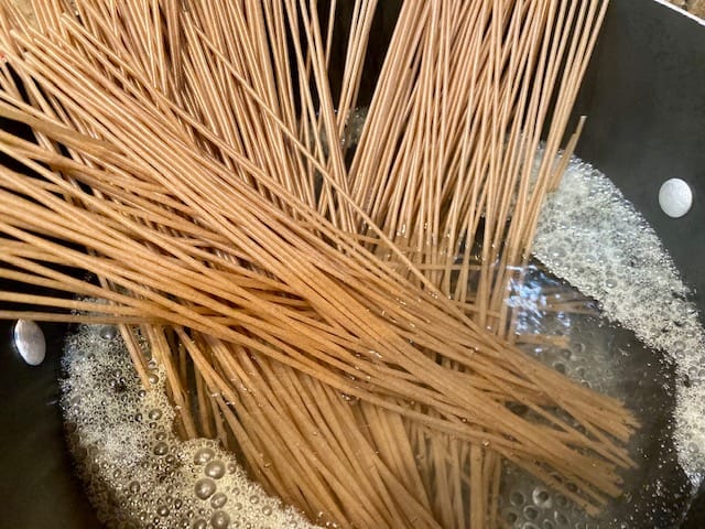 Adding Pasta to boiling water