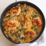 Low Carb Chicken Spinach & Mushrooms
