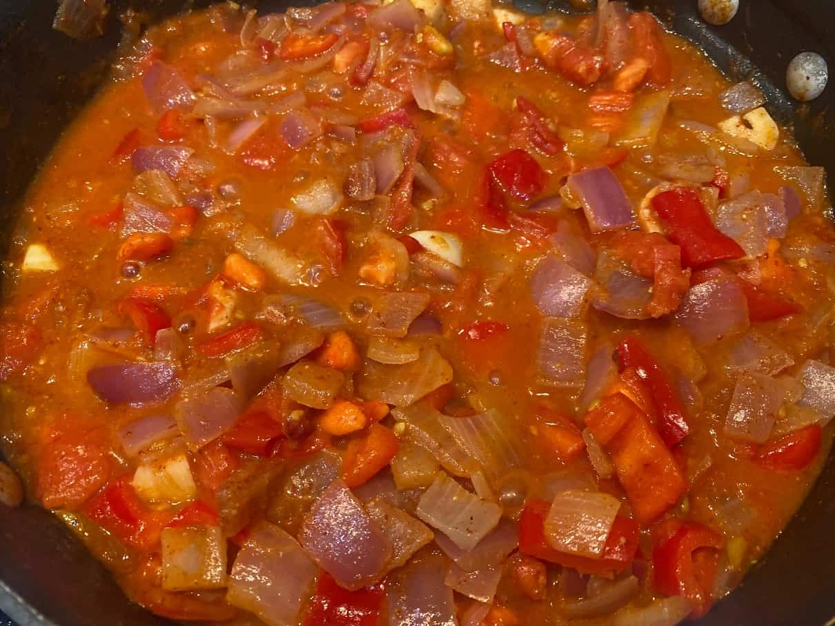 Let sauce simmer for few minutes.