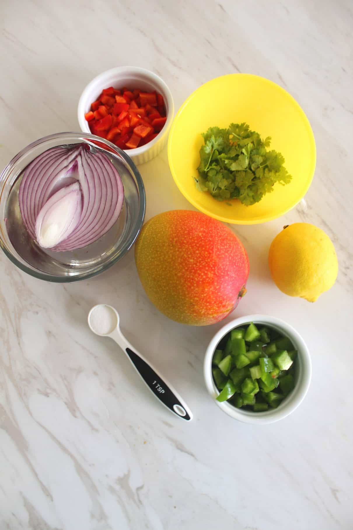 Ingredients for Mango Salsa