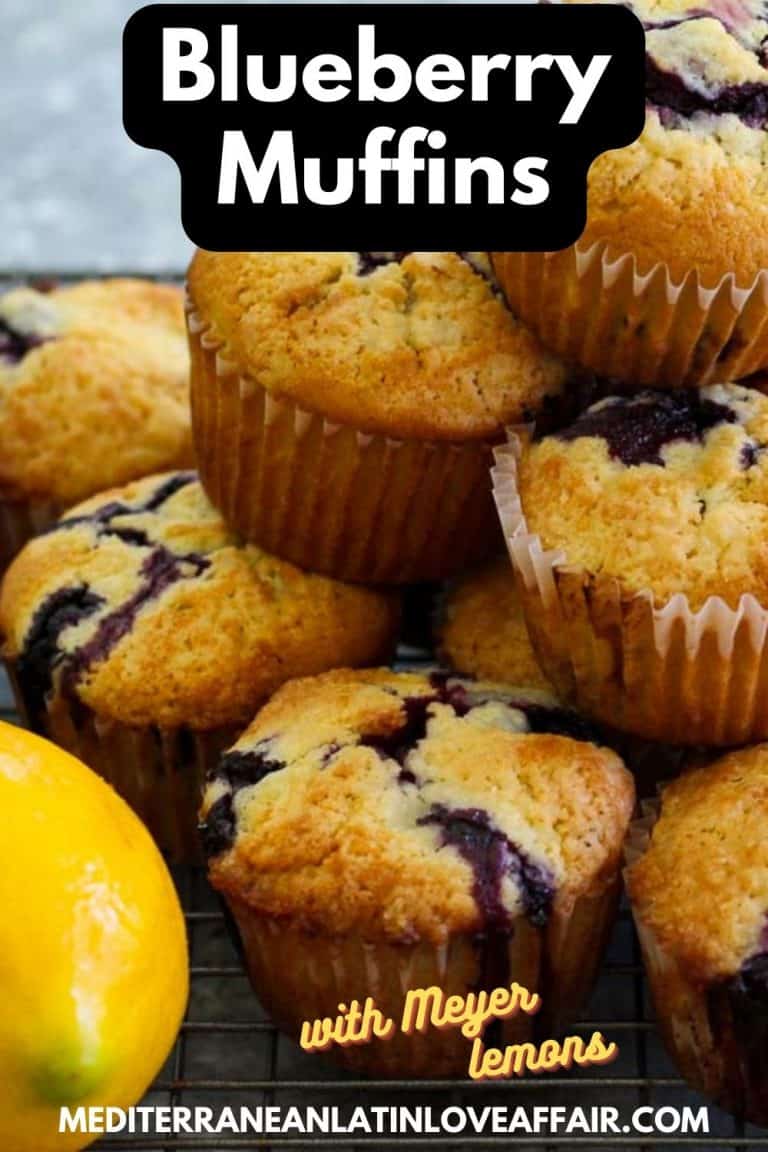 Blueberry Muffins with Meyer Lemons - Mediterranean Latin Love Affair
