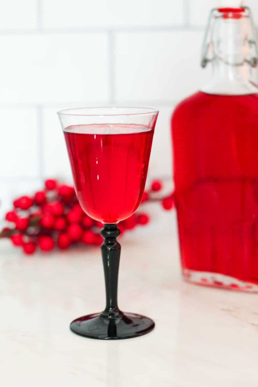 Homemade Cranberry Liqueur Mediterranean Latin Love Affair