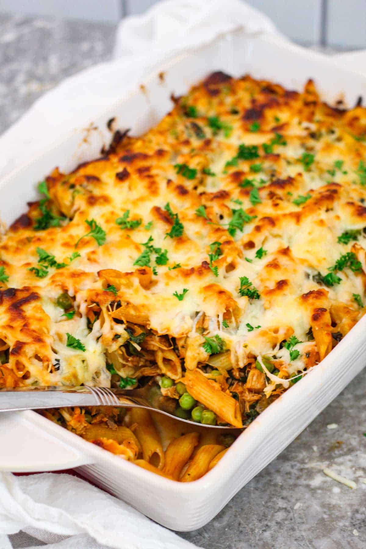 Turkey Spinach Pasta Bake Mediterranean Latin Love Affair