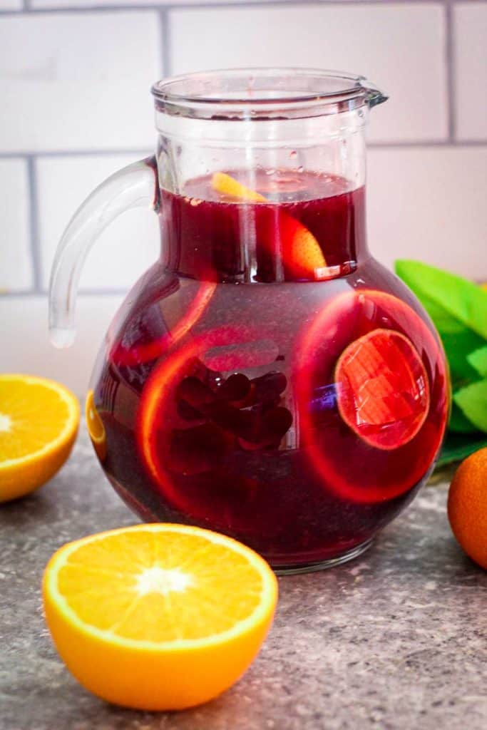 Citrus Sangria with Red Wine Mediterranean Latin Love Affair