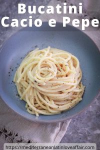 Bucatini Cacio e Pepe Pasta - Mediterranean Latin Love Affair