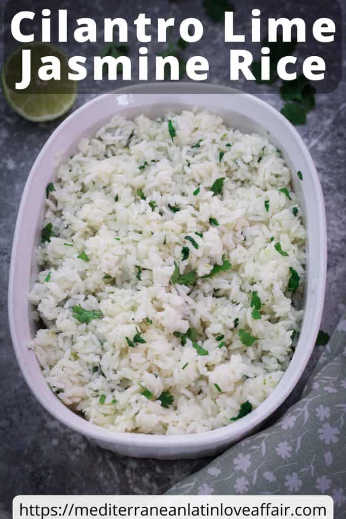 Cilantro Lime Jasmine Rice Mediterranean Latin Love Affair