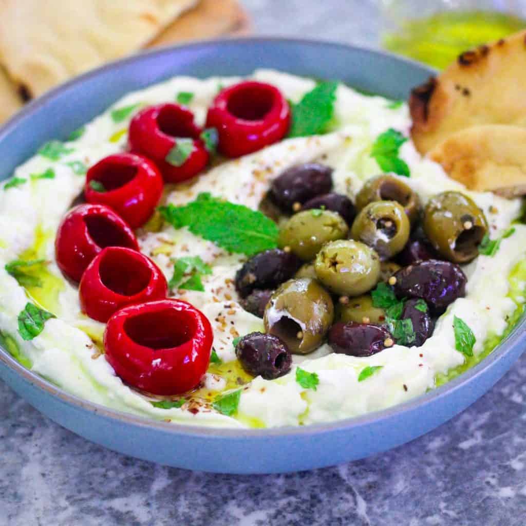 Whipped Cottage Cheese Dip with Feta Mediterranean Latin Love Affair